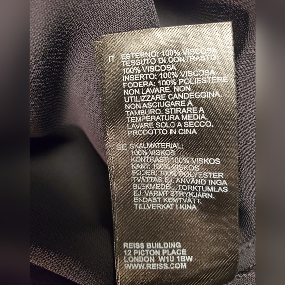 Reiss NWT Women's Celina Black Jumpsuit Size 8 Petite - Picture 14 of 14